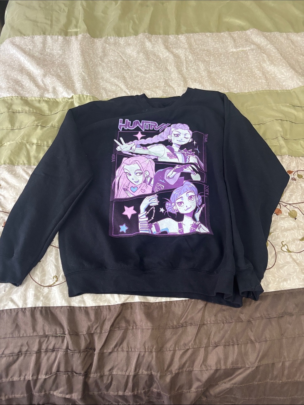 Joe Fresh Black Crewneck Sweatshirt - KPOP Demon Hunters
